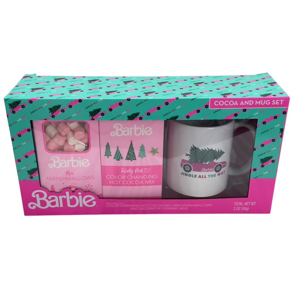 Barbie Cocoa and Mug Set – Color Changing Hot Cocoa & Mini Marshmallows – New
